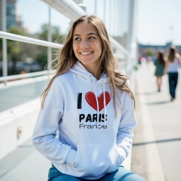 I Love Paris Hoodie - City Love I Love Paris Hoodie - City Love