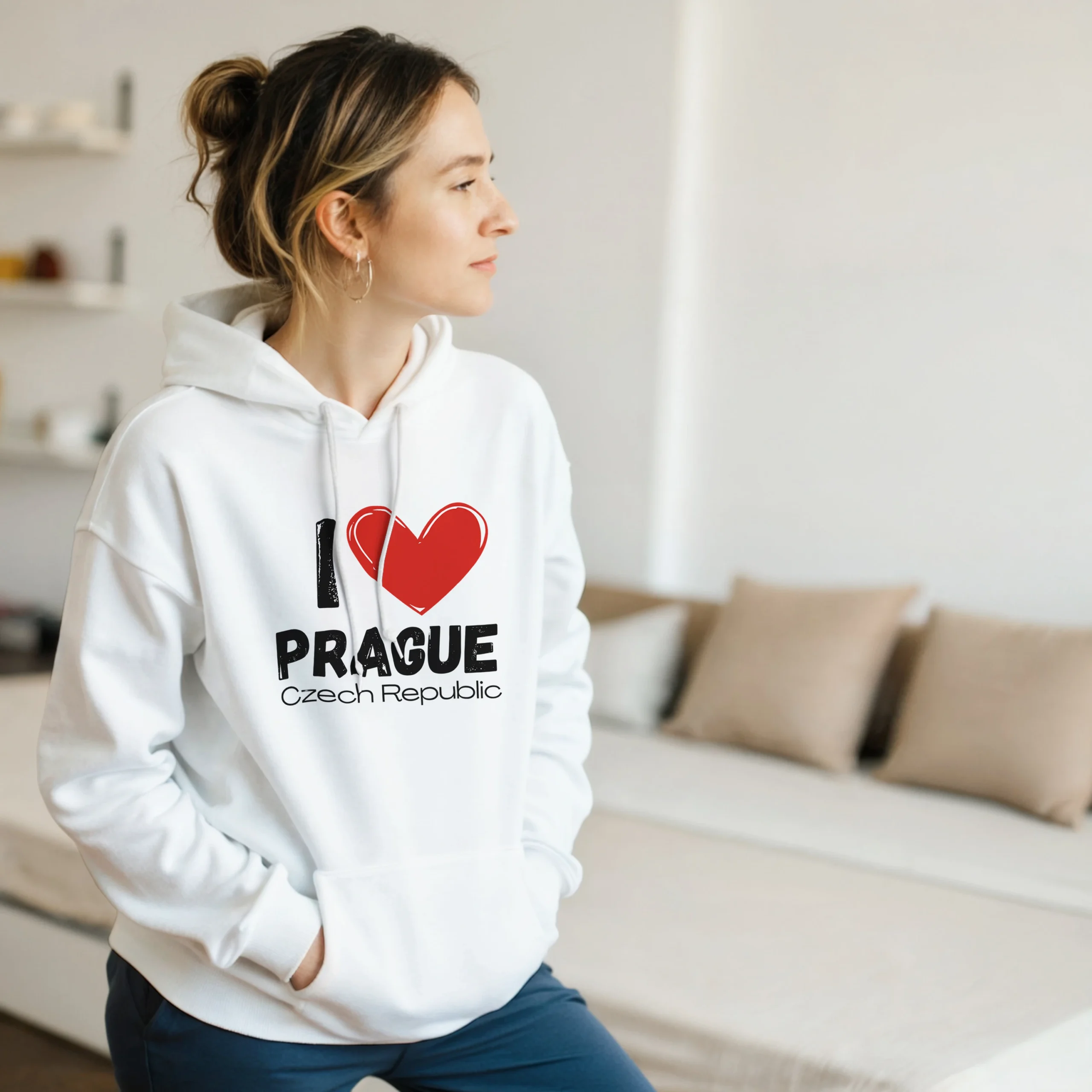 I Love Prague Hoodie - City Love
