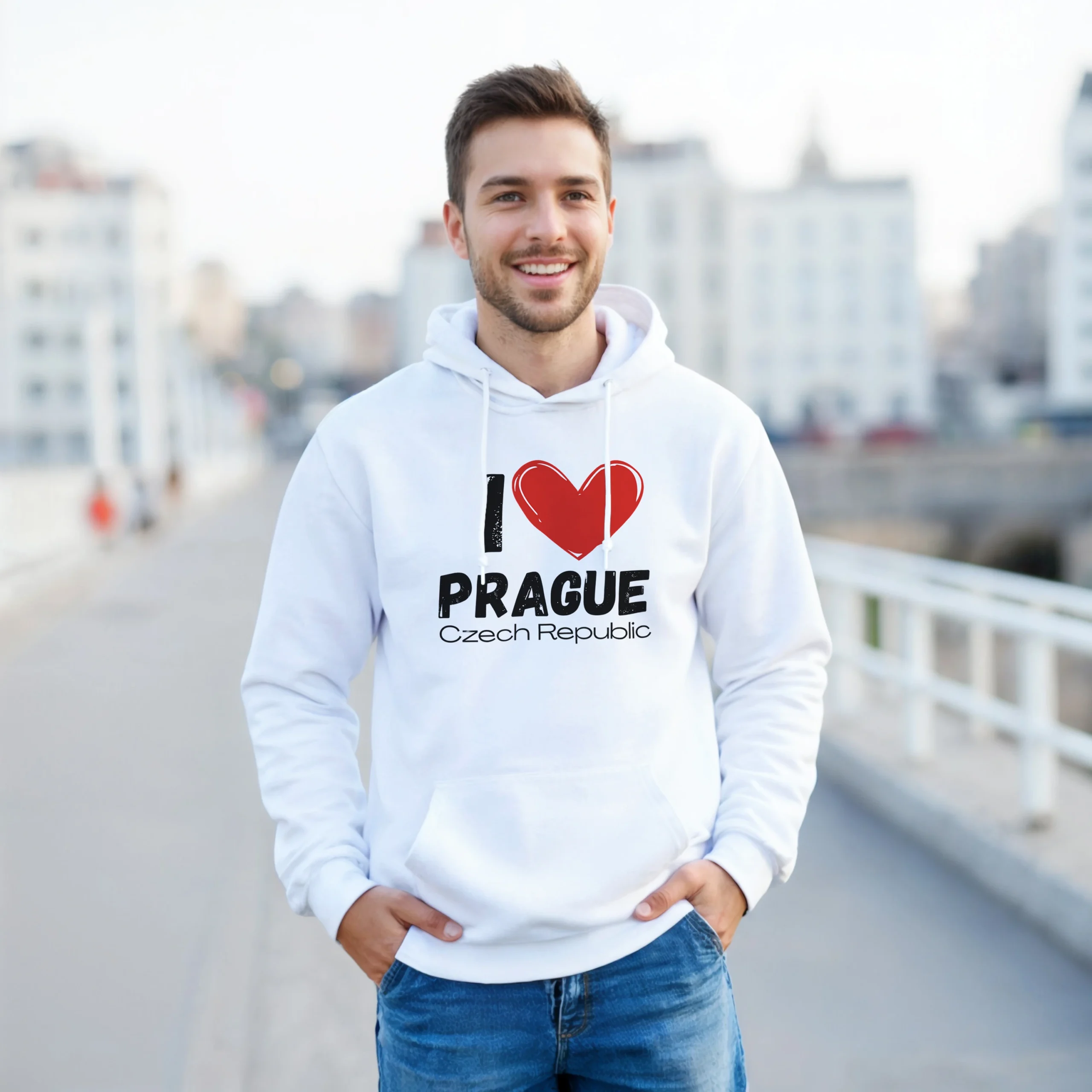I Love Prague Hoodie - City Love