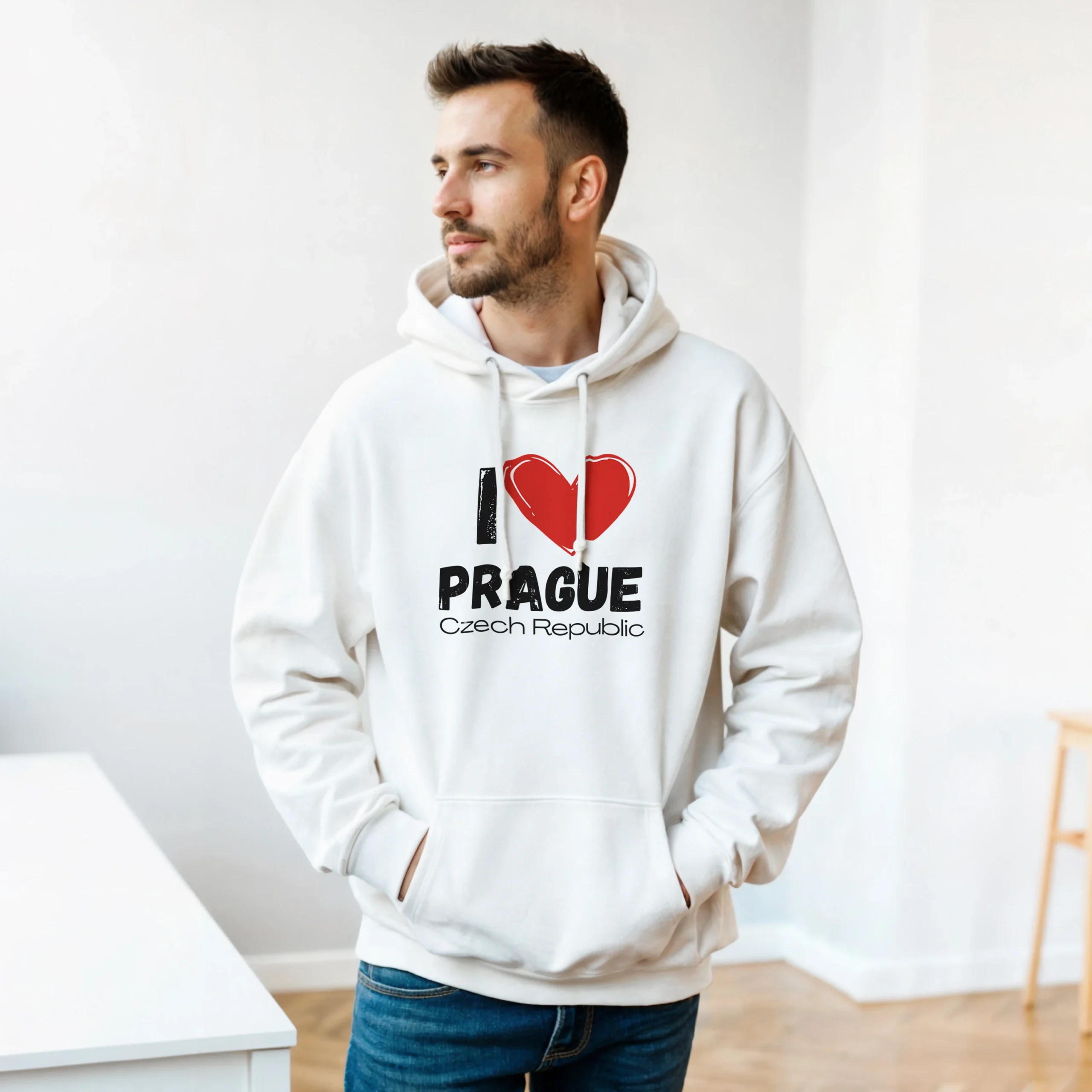 I Love Prague Hoodie - City Love