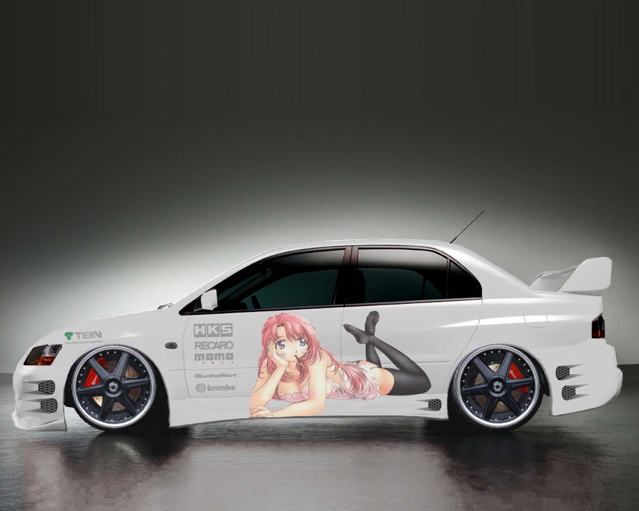 Karel Caslavsky's original one-of-one Mitsubishi Lancer Evolution IX concept artwork